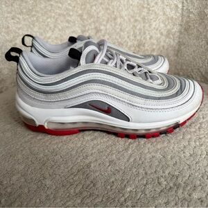Nike Air Max 97 White Bullet Boys Size 6.5Y Athletic Shoes Sneakers 921522-111